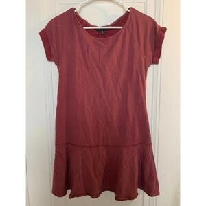 Small Inspired Hearts Red Above Knee Dress​​